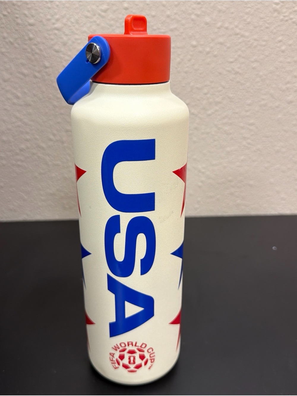 Official New FIFA World Cup 2026 USA Insulated Water Bottle 24 oz